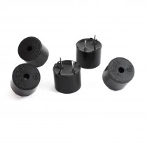5 Pcs 12x9.5mm DC 1.5V 30mA 2P Terminal Industrial Electromagnetic Buzzer 2000Hz