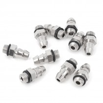10 Pcs M5 Male Thread to 6mm Pneumatic Tube Hose Mini Barb Fittings