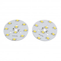 2 Pcs DC 12-18V 5W Warm White Light High Power 1210 SMD 10 LED Lamp Emitter