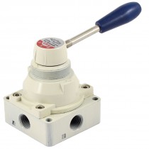 Pneumatic 3 Positions 4 Ports Air Hand Manual Switching Valve 4HV330-10