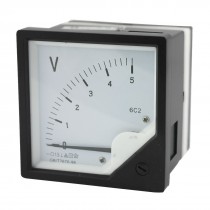 Rectangle Plastic Analog Voltmeter Voltage Meter DC 0-5V
