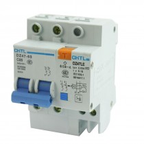 AC 240/415V 25A 2P+1N Overload Protection ELCB Earth Leakage Circuit Breaker