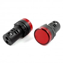 5Pcs AC 380V Energy Saving Red LED Indicator Pilot Signal Light Lamp