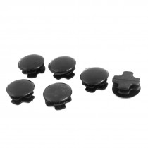 6 Pcs Chair Table Legs 22mm Dia Plastic Covers Round Ribbed Tube Inserts