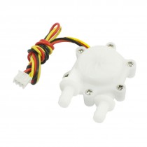 One Way 360 Degree 6mm Inlet Outlet Outer Dia Water Flow Sensor 0.2-2.5L/min