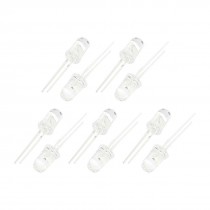 10 Pcs 5mm Round Head 2 Pin Colorful LED Light Emitting Diodes DC2.2-3.0V