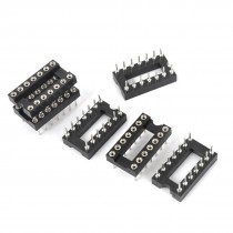 6Pcs 14 Pins 2.54mm Pitch DIP IC Double Row Sockets DIP Adaptors