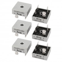 6 Pcs KBPC5010 1000V 50A Metal Housed Single-Phase Bridge Rectifier