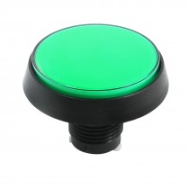 Panel Mounting 24mm Black Green Micro Switch Push Button for Arcade Game