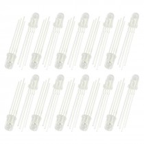 20Pcs 5mm Common Anode 4 Pin Red Green Blue LED Light Emitting Diode DC2.2-3.0V