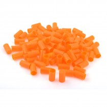 100 PCS Chemistry Laboratories Orange Plastic Test Tube Cap 15mm
