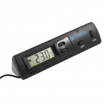 Car Black Plastic Shell Prism Shape Digital Display Thermometer