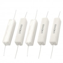 5Pcs 250 Ohm 10 Watt 5% Radial Lead Rectangle Ceramic Cement Resistor