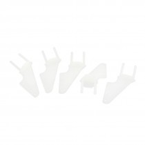 5pcs RC Remote Control Airplane Spare Parts 15.5x16.5x30mm Rudder Angle White