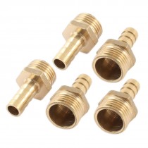 5pcs 20mm Male Thread Brass Straight Bard Hose Connector for 10mm Tube