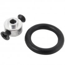 3.17mm Hole Dia RC Propeller Prop Saver Adapter w Black Rubber O Ring