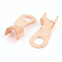 2pcs 200A Open Copper Battery Crimp Terminal Wire Lugs 10 6mm Ring for 3 8 Stud