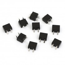 10 Pcs MB6S SOP-4 Glass Passivated Single Phase Bridge Rectifier 0.5A 600V