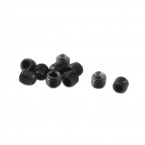 10pcs M3 x 3mm Black Plastic Hex Socket Grub Screw for RC Model Toy