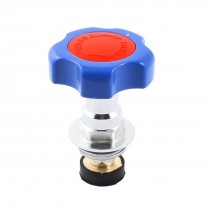 48mm Dia Handwheel 3/4PT Male Thread Water Tap Faucet Gate Valve Blue