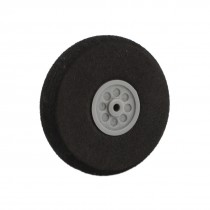 40mm Dia RC DIY Plane Model Airplane Repair Plastic Hub Foam Wheel Black