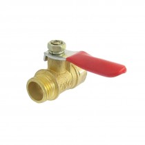 Dual Port Female to 13mm Male Thread Lever Handle Ball Valve