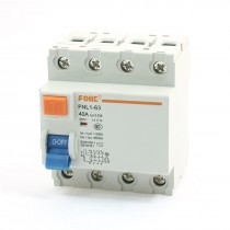 35mm DIN Rail Mount 6000A Overload Circuit Breaker 4 Poles 4P 400V 40A