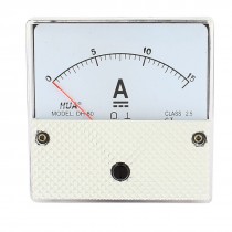 DH80 DC 0-15A Class 2.5 Accuracy Analog Amperemeter Panel Meter Gauge