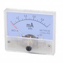 85C1-A DC 0 to 1mA Class 2.5 Accuracy Panel Analog Ammeter Ampere Meter