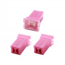 2Pcs 32V 30A Female PAL Link Slow Blow Red Plastic Shell Fuse for Car