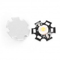 2pcs 1W 3000-3500K Warm White LED Lamp Bead Emitter 110-120LM w Star Base