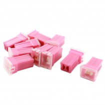 Car Protector Mini Red Plastic Shell Female Fuse 32V 30A 10 Pcs