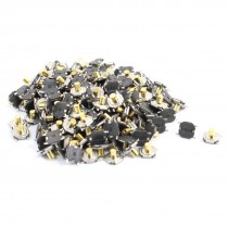 200 Pcs 4mmx4mmx3.5mm 4Pin PCB Momentary Tactile Tact Push Button Switch