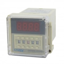 DH48S-1Z LCD Display Time Timer Delay Relay 8-Pin SPST 0.01S-99H99M AC/DC24V
