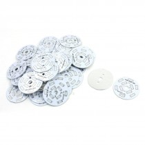 50Pcs 40mm Circle Aluminum PCB Circuit Board for 10 x 1/2W 5730 SMD LED