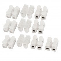 10Pcs 380V 10A Terminal Crimp Connector Cable Cord Light 2 Pin Binding Post