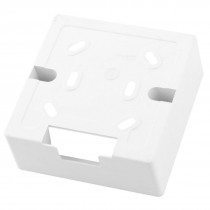 86x86x34mm Srew Faceplate Mounting White Plastic Back Box