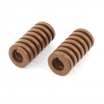 2Pcs Super Heavy Load Brown Spiral Stamping Compression Die Spring 10x20mm