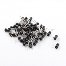 50Pcs 4x6mm 4.7UH 10% Radial Leaded Magnetic Core Inductors Black 500mA