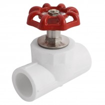 25mm to 25mm Dual Port Red Knob Control Water PPR Gate Valve