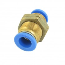 21mm Panel Mount Full Port Connector Air Pneumatic Quick Fitting for 12mm Hose