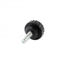 37mm Height 6x20mm Male Thread Screw on Design Straight Knurled Knob