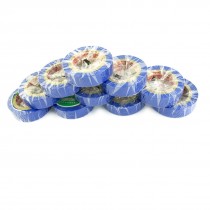 PVC Electrical Wire Insulating Tape Roll Blue 33Ft Long 17.5mm Wide