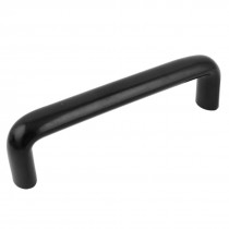 M8 200mm Hole Distance Buttom Mount Black Plastic Oval Pull Handle