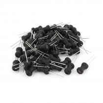 50Pcs 100uH Inductance 6x10mm 2 Pins Radial Leaded Inductors