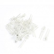 30Pcs 3mm Round Head Fast Flashing Multicolor LED Light Emitting Diodes