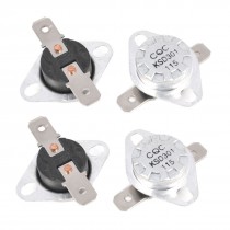 AC 250V 10A Normal Close 115C Temperature Control Switch Thermostat 4 Pcs