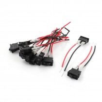 10Pcs Car AC250V 12A AC125V 6A SPST I/O 2-Wired Snap In Boat Rocker Switch