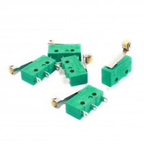 5 Pcs Micro Limit Switch Short Roller Lever Subminiature SPDT Snap Action LOT