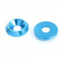 2 Pcs 16mm Dia Blue Aluminium Alloy Spacer Washer for 5mm Shaft RC Model
